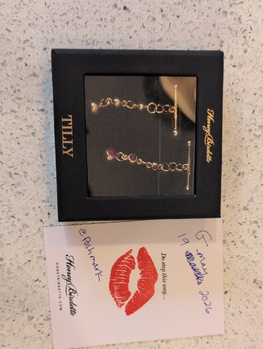 Honey Birdette Tilly charm garnet O/S